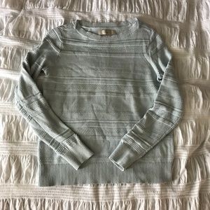 Loft Blue Pattern Sweater